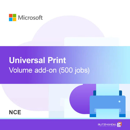 Universal Print volume add-on (500 jobs) (NCE)